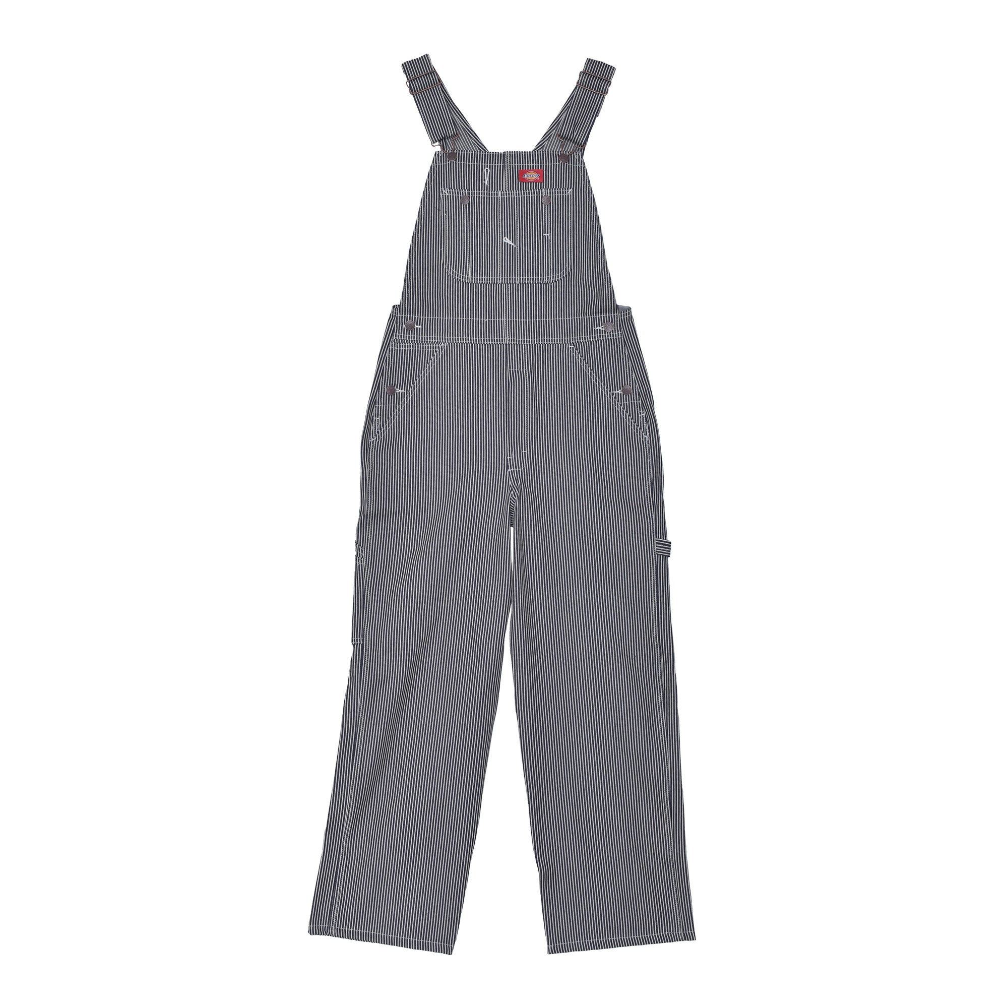 レビュー高評価のおせち贈り物 ディッキーズ DICKIES ヒッコリーストライプ ビブ パンツ