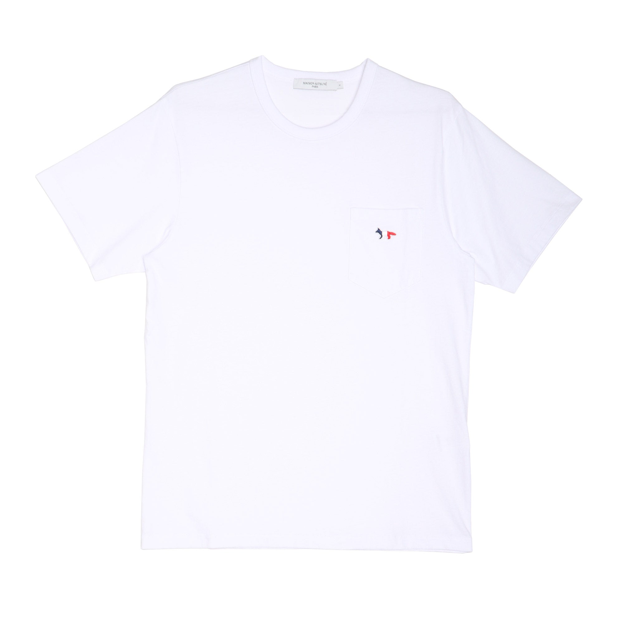メゾンキツネ MAISON KITSUNE トリコロール フォックス パッチ クラシック ポケット Tシャツ FM00120KJ0010 半袖Tシャツ  4カラー │Z-CRAFT（ゼットクラフト） WEB本店
