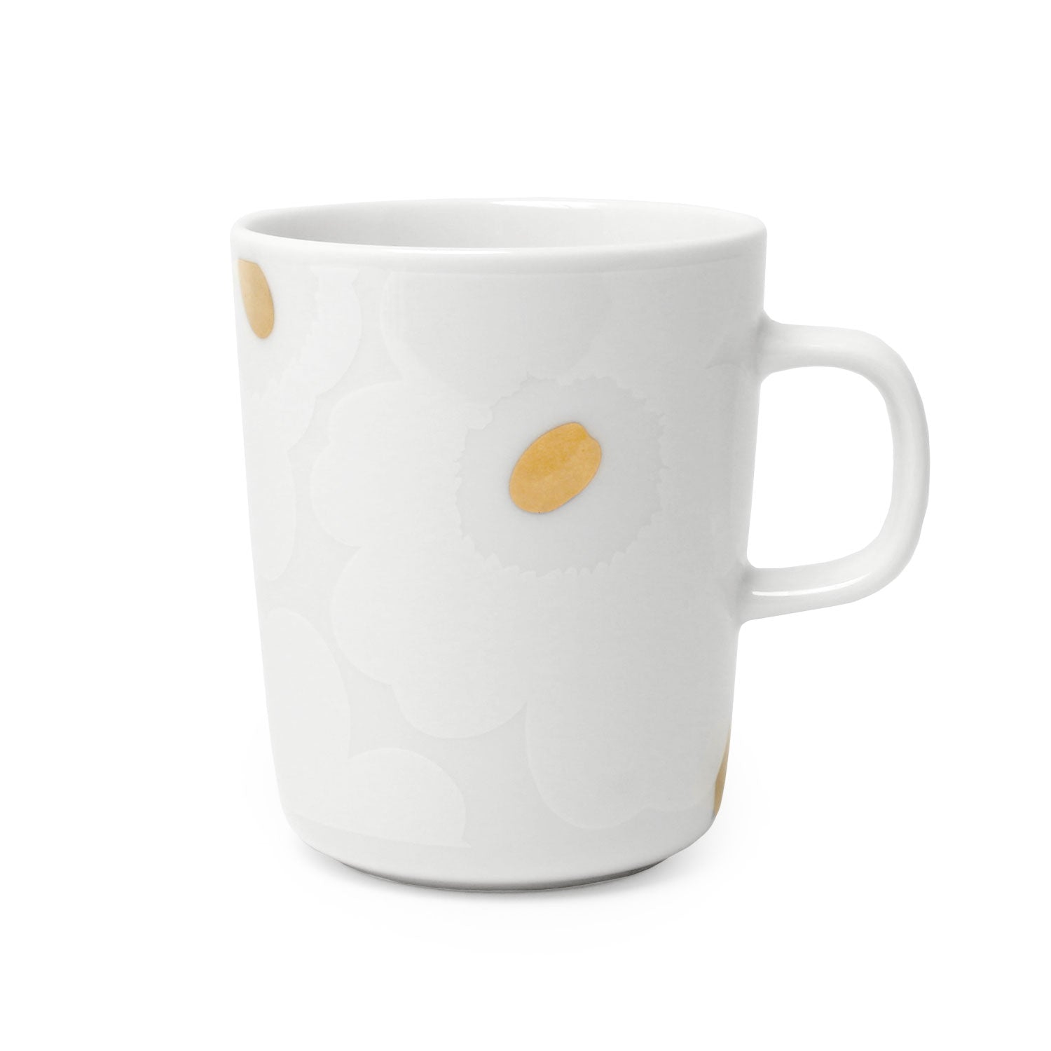 まりめっこ Unikko マグカップ | ゴールド×ホワイト | marimekko