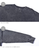 クロップジャカードミネラルウォッシュプルオーバー KT11331 長袖Tシャツ ブラック 黒 ホワイト 白 ピンク 3カラー