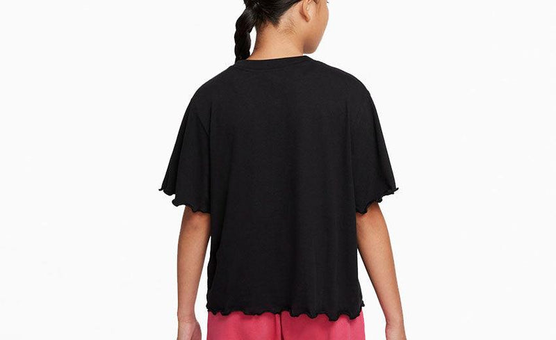 YTH ガールズ NSW エナジー BOXY FRILLY DO1351 半袖Tシャツ ブラック 黒 1カラー