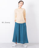 アルガンオイル加工 ハイネック 長袖 GCS0316 GCS0317 GCS0318 トップス 5カラー