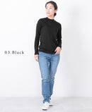 アルガンオイル加工 ハイネック 長袖 GCS0316 GCS0317 GCS0318 トップス 5カラー