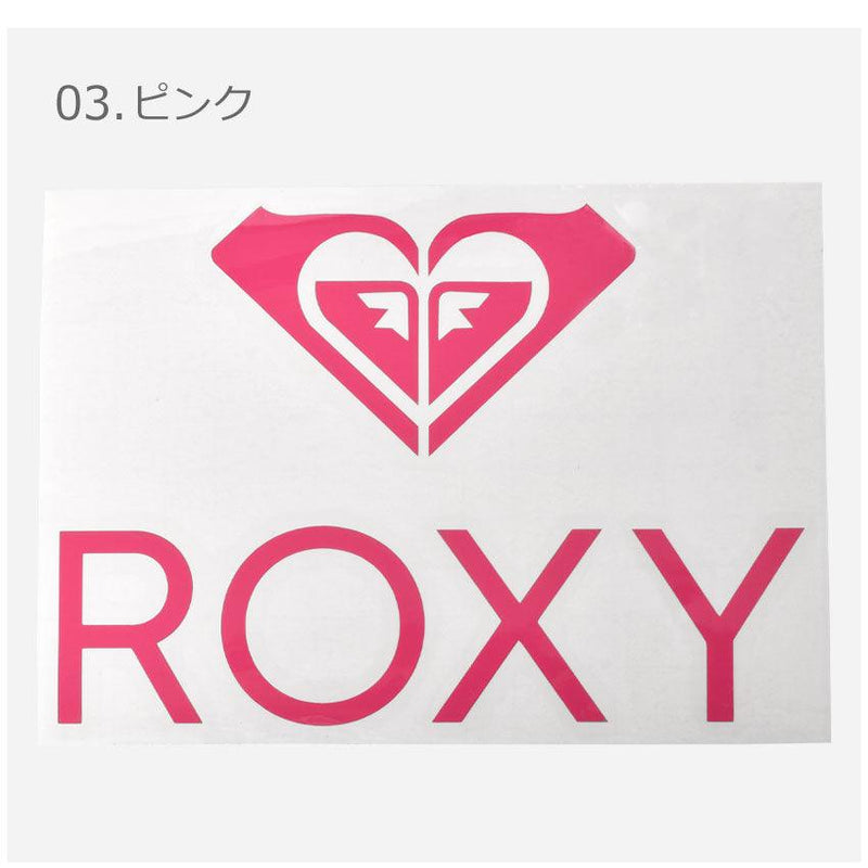 ROXY-A 転写ステッカー ROA215337 ステッカー ブラック 黒 ホワイト 白 ピンク ゴールド 4カラー