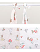 クラシックモスリン スワドルブランケット 2枚入り おくるみ 3カラー