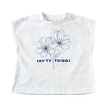 お花フレンチTシャツ P11801-37 半袖Tシャツ 3カラー