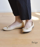 TODOS トドス ラウンド バレエシューズ パンプス TO-220 レディース 軽量 フラットシューズ リボン 靴 当日出荷