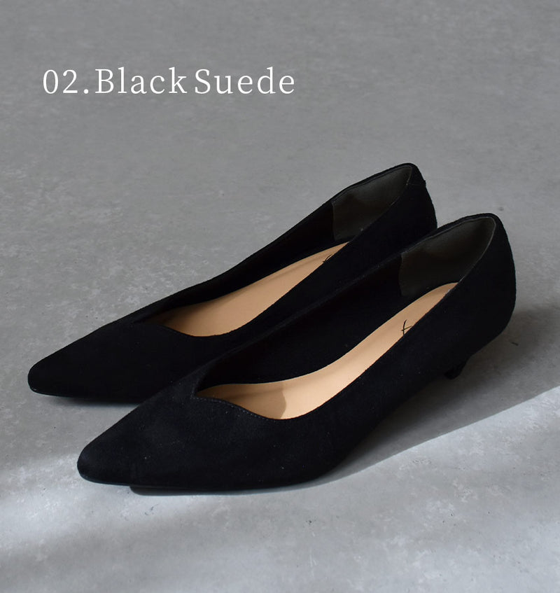 3.5cmヒールVカットパンプス TO-339 8カラー 当日出荷