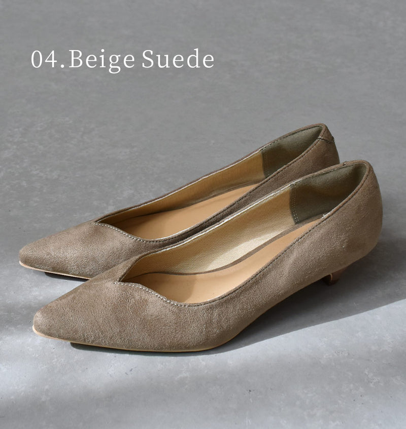 3.5cmヒールVカットパンプス TO-339 8カラー 当日出荷