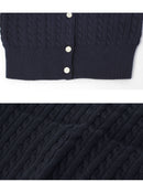 ミニケーブル コットン カーディガン 312543047 ニットカーディガン 4カラー