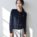 ミニケーブル コットン カーディガン 313543047 ニットカーディガン 3カラー