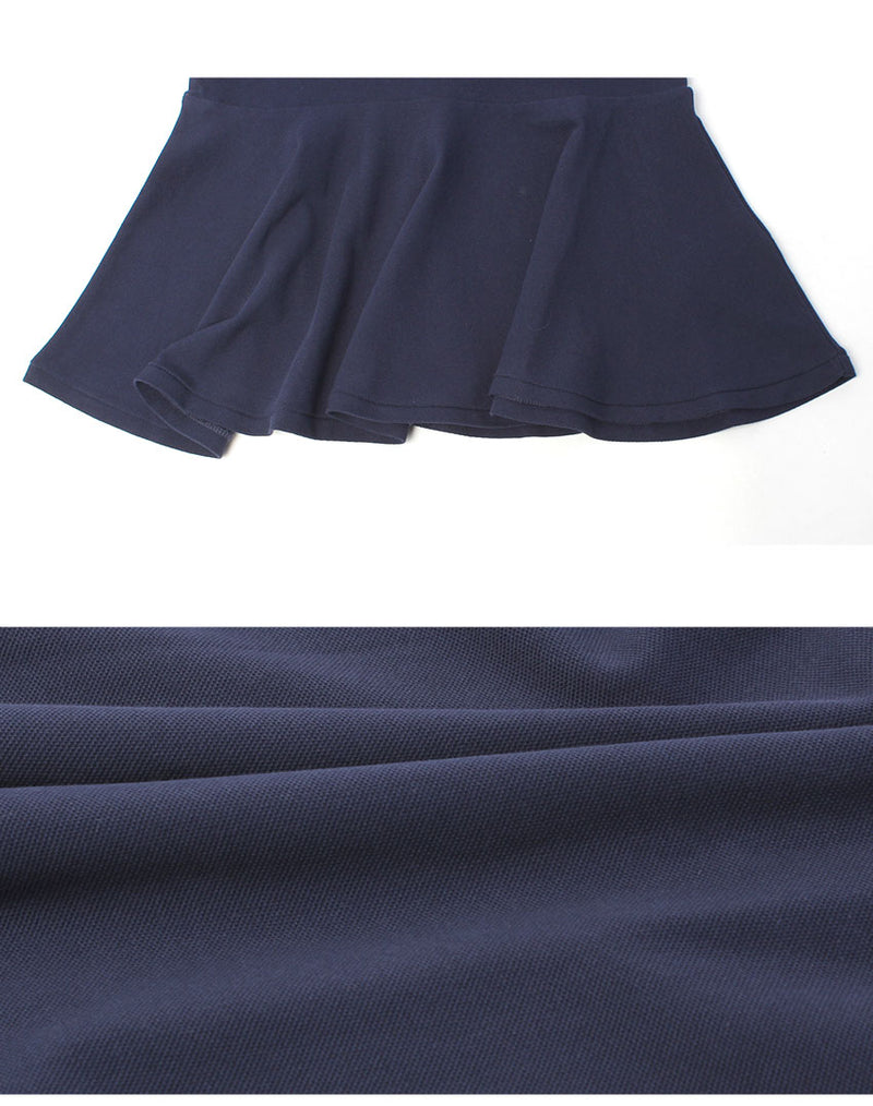 ストレッチコットンメッシュポロドレス 312624740 半袖ワンピース 3カラー