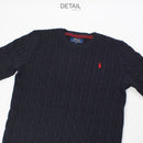 CABLE-KNIT CREW SWEATER 323702674 セーター 2カラー