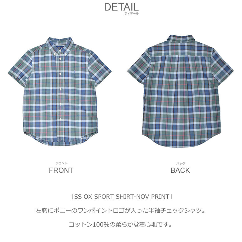 SS OX SPORT SHIRT-NOV PRINT 322964562 半袖シャツ 2カラー