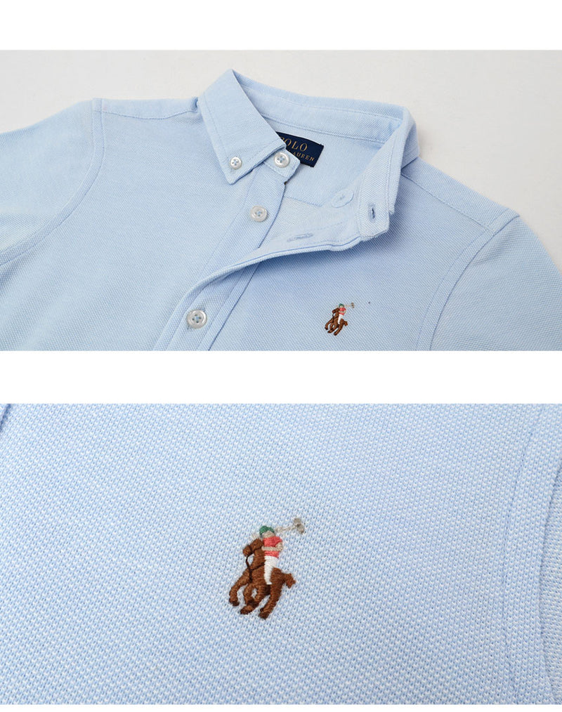 SS OX MESH SPORT SHIRT-SOLID 322914654 半袖シャツ 2カラー