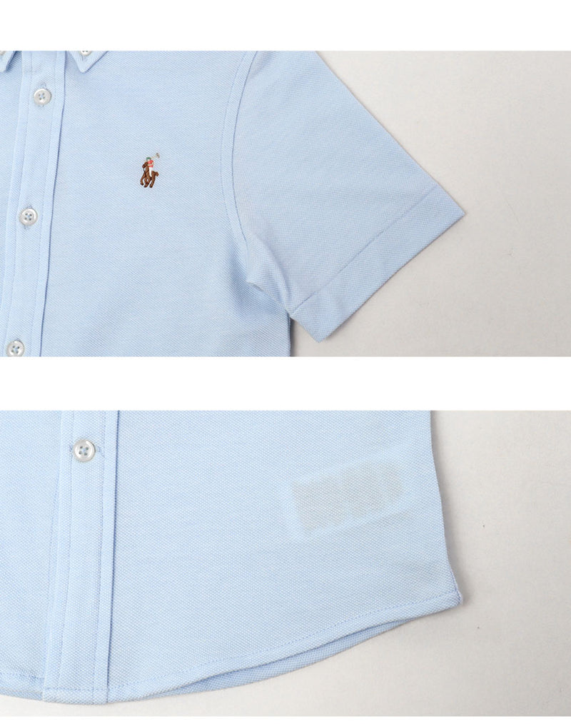 SS OX MESH SPORT SHIRT-SOLID 322914654 半袖シャツ 2カラー