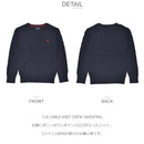 LS CABLE-KNIT CREW SWEATER 322702674 ニット 2カラー