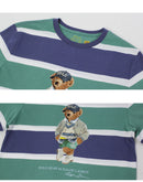 ベア ストライプド コットン ジャージー Tシャツ 323971435 001 Tシャツ 1カラー