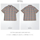 COTTON LINEN ANDY CAMP SHIRT-PLD 323964694 半袖シャツ 1カラー