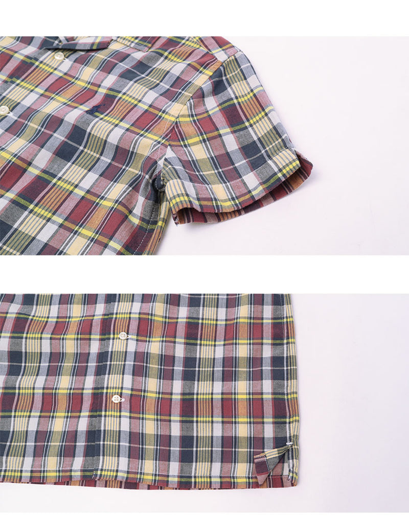 SS LINEN ANDY CAMP SHIRT-PLD 322964694 半袖シャツ