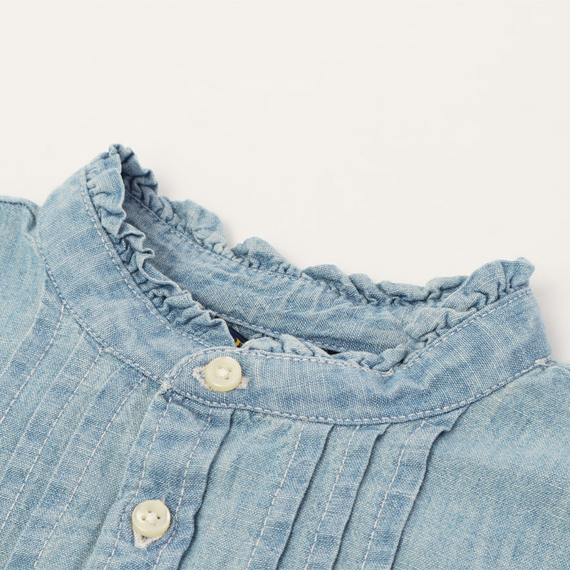 シャンブレー シャツドレス 312970794 ワンピース