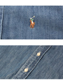 コットン デニム シャツ 322713843 長袖シャツ