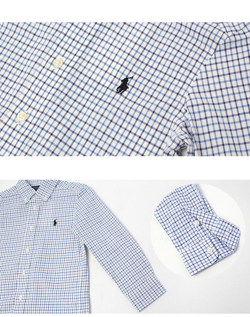 NAT STRETCH POPLIN L／S BD TP SHIRT 322723041 長袖シャツ