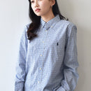 L／S STRETCH POPLIN PLAID SPORTSHIRT 323723041 長袖シャツ