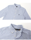 L／S STRETCH POPLIN PLAID SPORTSHIRT 323723041 長袖シャツ