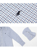 L／S STRETCH POPLIN PLAID SPORTSHIRT 323723041 長袖シャツ