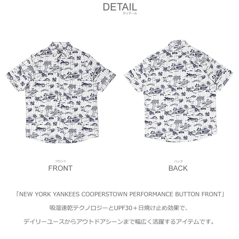 NEW YORK YANKEES COOPERSTOWN PERFORMANCE BUTTON FRONT B592513123 半袖シャツ 1カラー