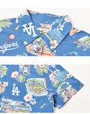 LOS ANGELES DODGERS SCENIC PERFORMANCE BUTTON FRONT M679913125 半袖シャツ