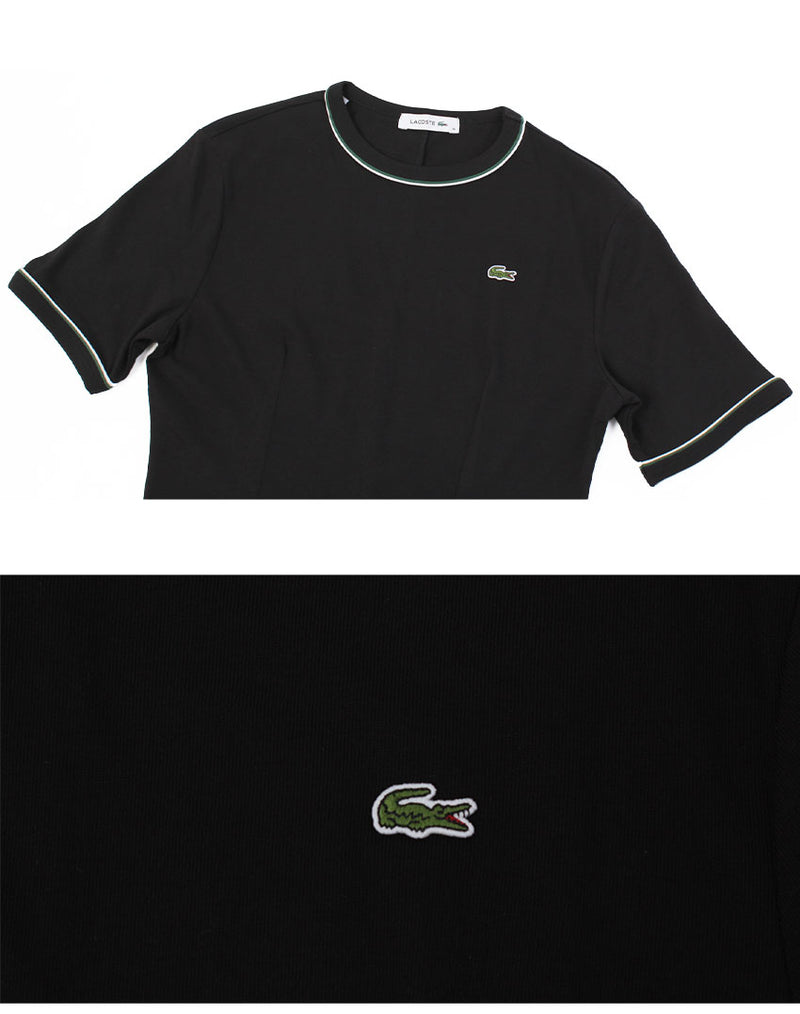 ラインドリブTシャツドレス EF9988 ワンピース 3カラー