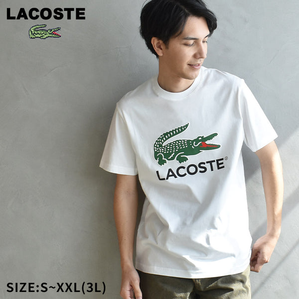 送料込★LACOSTE★半袖Tシャツ TH9426 Tシャツ ラコステ LACOSTE COTTON JERSEY SIGN PRINT TH1285 半袖Tシャツ