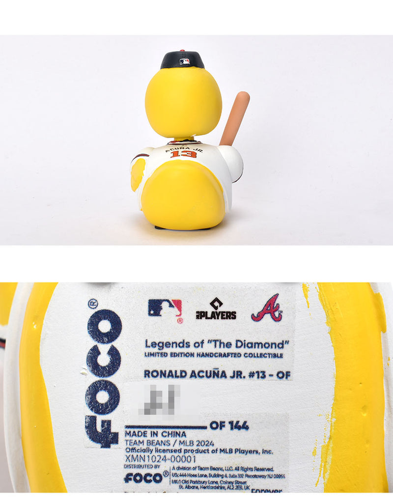 Ronald Acuna JrAtlanta Braves Player Bobble Duck Mini Bobblehead BHMBPLRUBDKM ボブルヘッド