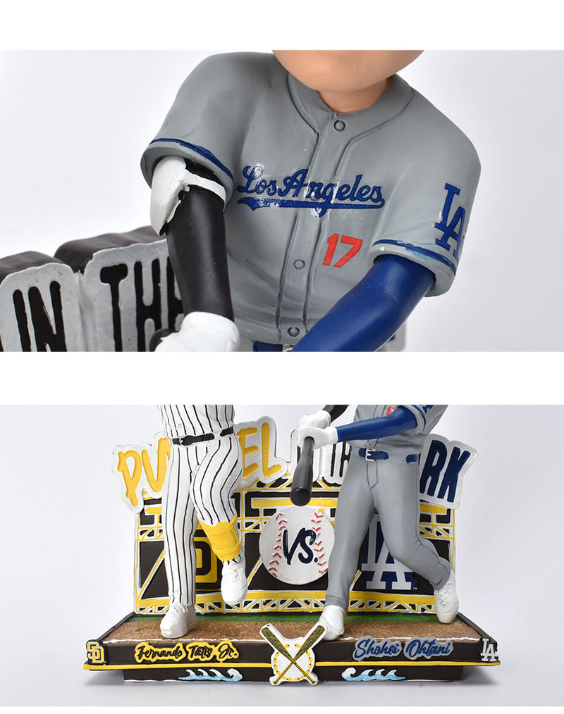 Fernando Tatis Jr＆Shohei Ohtani San Diego Padres＆Los Angeles Dodgers Pummel in the Park Dual Bobblehead BHMB24BATTDUSPLDSOFT ボブルヘッド