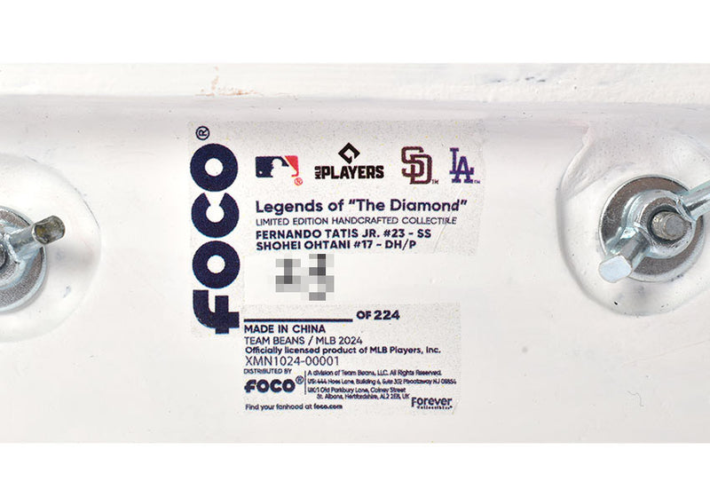 Fernando Tatis Jr＆Shohei Ohtani San Diego Padres＆Los Angeles Dodgers Pummel in the Park Dual Bobblehead BHMB24BATTDUSPLDSOFT ボブルヘッド