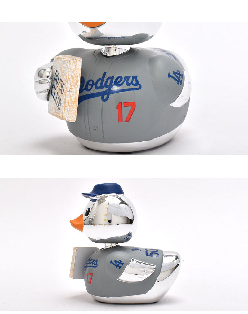 Shohei Ohtani Los Angeles Dodgers 50 Home Runs＆50 Stolen Bases Silver Player Bobble Duck Mini Bobblehead BHMBFIFTYPLRUBDKMNLDSO ボブルヘッド