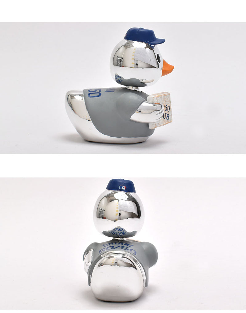 Shohei Ohtani Los Angeles Dodgers 50 Home Runs＆50 Stolen Bases Silver Player Bobble Duck Mini Bobblehead BHMBFIFTYPLRUBDKMNLDSO ボブルヘッド