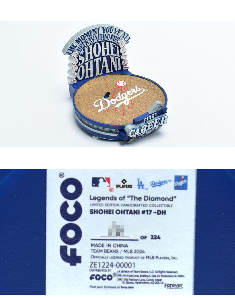 Shohei Ohtani Los Angeles Dodgers First Career Playoff Bobblehead BHMB24FCPGLDSO ボブルヘッド