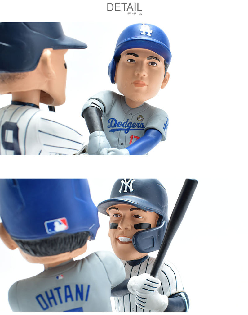 Aaron Judge and Shohei Ohtani New York Yankees and Los Angeles Dodgers 2024 World Series Dual Battle Bobblehead BHMB24NYHMDULDNYSOAJ ボブルヘッド