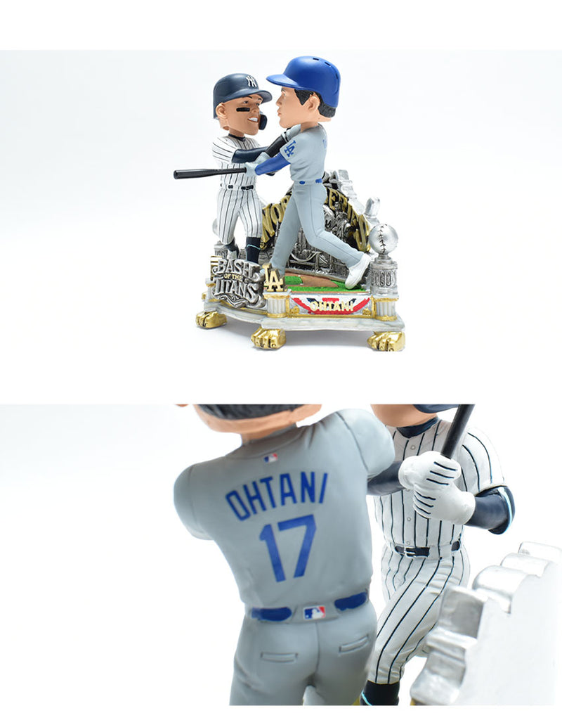 Aaron Judge and Shohei Ohtani New York Yankees and Los Angeles Dodgers 2024 World Series Dual Battle Bobblehead BHMB24NYHMDULDNYSOAJ ボブルヘッド