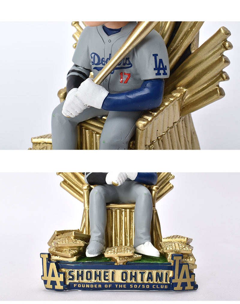 Shohei Ohtani Los Angeles Dodgers 50 Home Runs＆50 Stolen Bases Club of One Throne Bobblehead BHMBSMU5050THRONELDSO ボブルヘッド