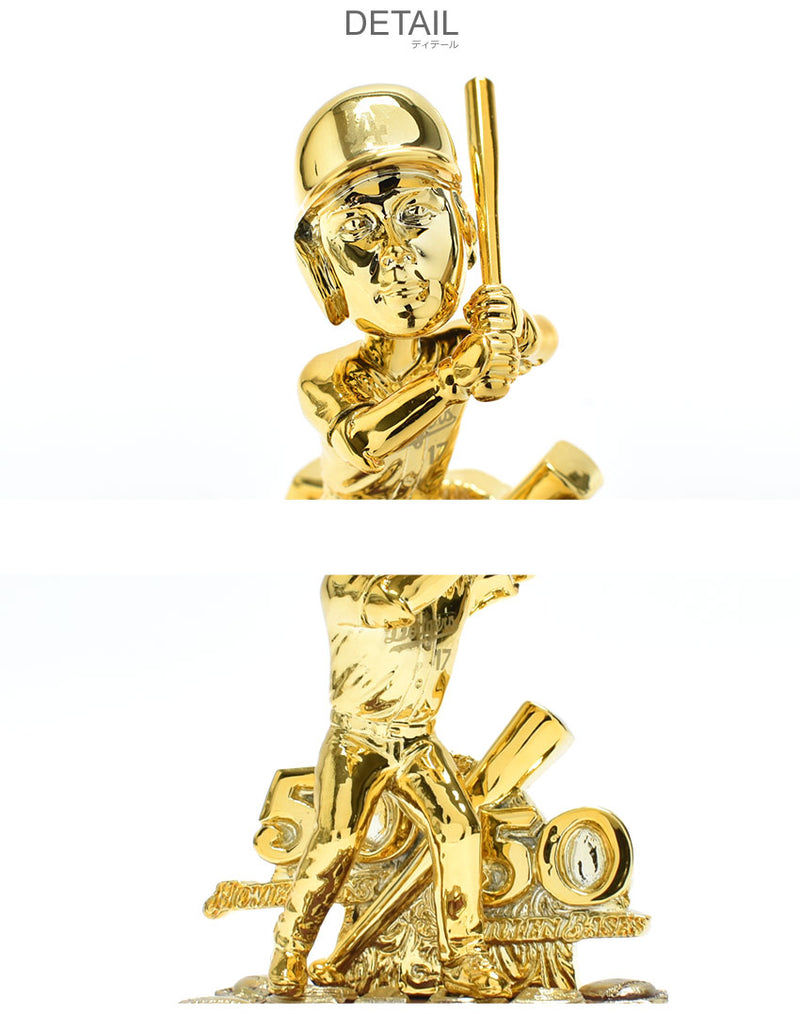 Shohei Ohtani Los Angeles Dodgers 50 Home Runs and 50 Stolen Bases Mini Golden Bobblehead BHMB24GOLD5050MNLDSO ボブルヘッド