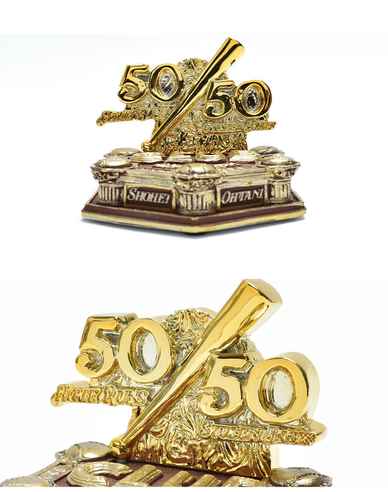Shohei Ohtani Los Angeles Dodgers 50 Home Runs and 50 Stolen Bases Mini Golden Bobblehead BHMB24GOLD5050MNLDSO ボブルヘッド