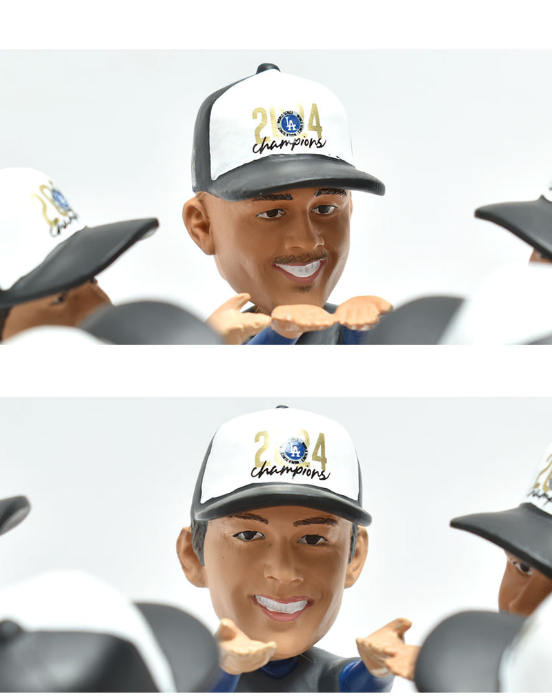 LOS ANGELES DODGERS 2024 WORLD SERIES CHAMPIONS TROPHY SPINNER MINI BOBBLEHEAD SCENE BHMB24WSPLSPNHMNLD ボブルヘッド