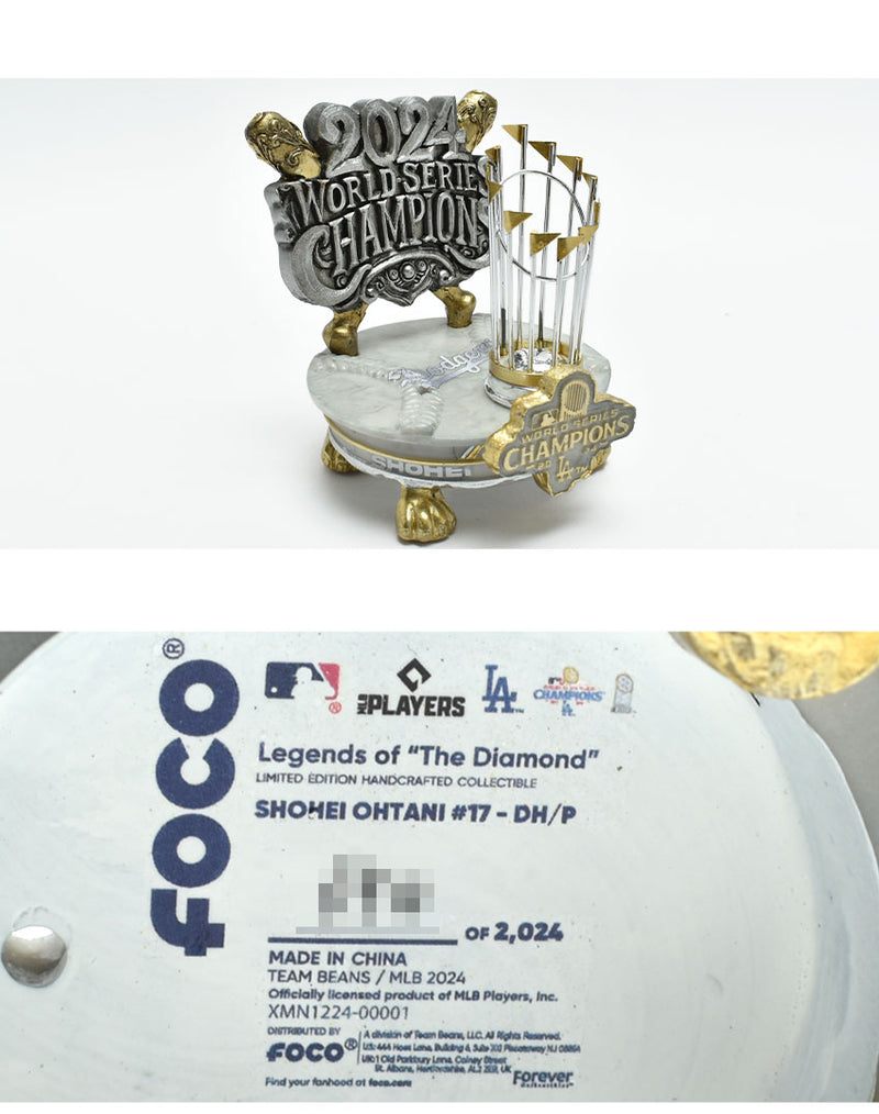 Shohei Ohtani Los Angeles Dodgers 2024 World Series Champions Alternate Jersey Celebration Bobblehead BHMBCHWS24ALTCELLDSO ボブルヘッド