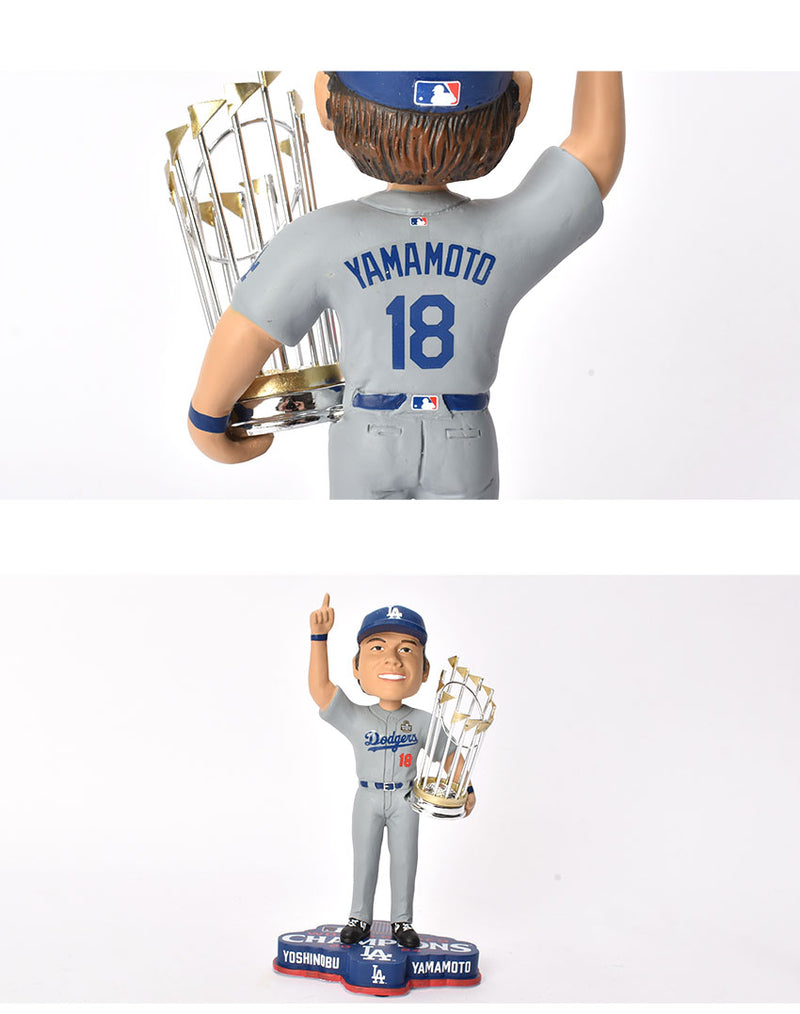 Yoshinobu Yamamoto Los Angeles Dodgers 2024 World Series Champions Bobblehead BHMBCHWS24LDYY ボブルヘッド