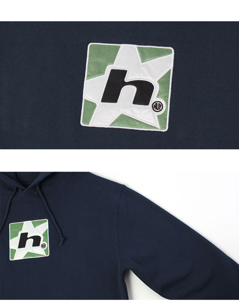 H STAR HOODIE PF00679 パーカー 3カラー