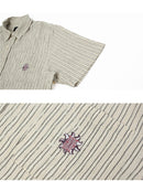 APOLLO S/S STRIPED SHIRT BU00247 半袖シャツ 2カラー